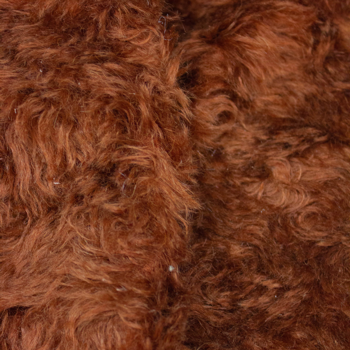 Faux Fur Fabric Rust Deadstock Fabric THE FABRIC SALES