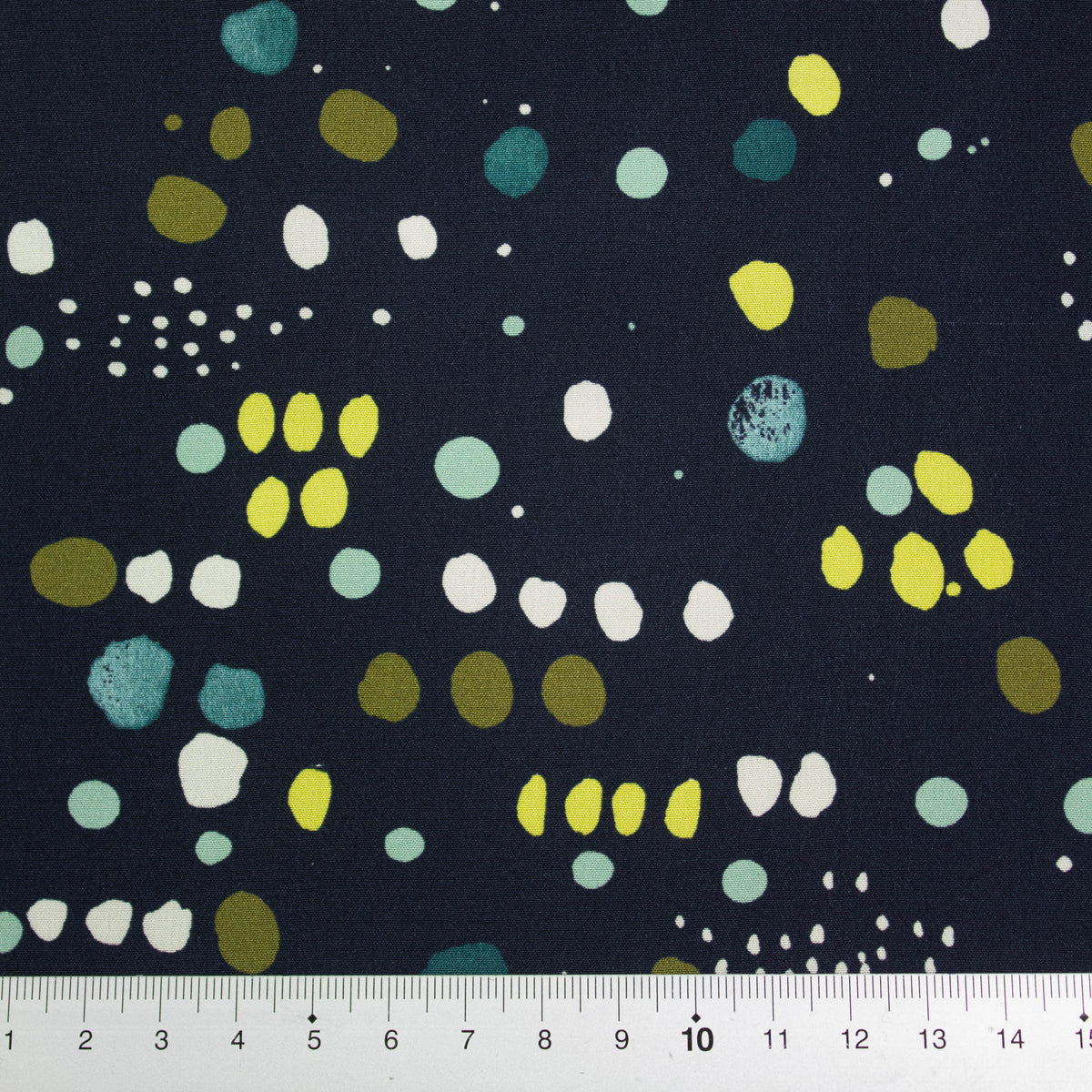 Fine Multicolour Dot Silk Crepe de Chine THE FABRIC SALES