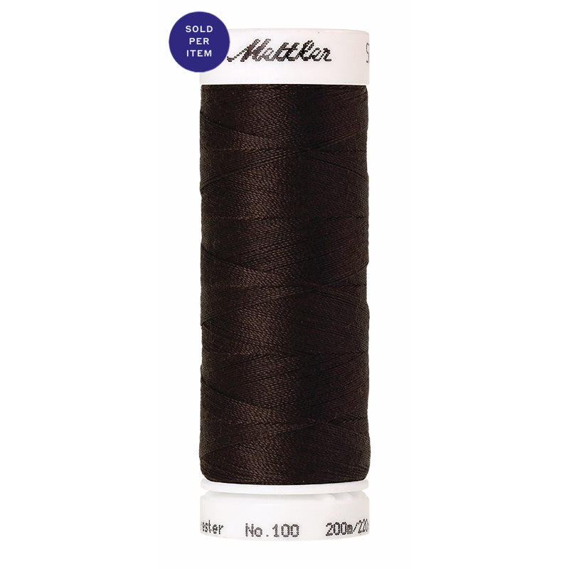 Sewing thread Seralon 1002 Very Dark Brown