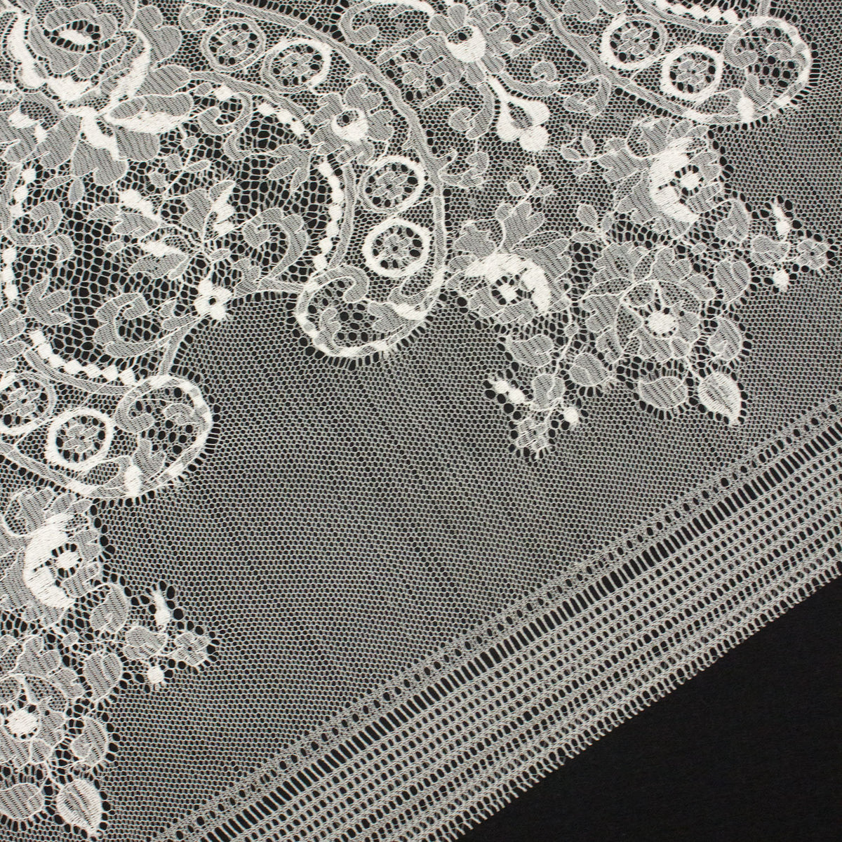 Mona Ivory Floral Lace Fabric THE FABRIC SALES - Main Image