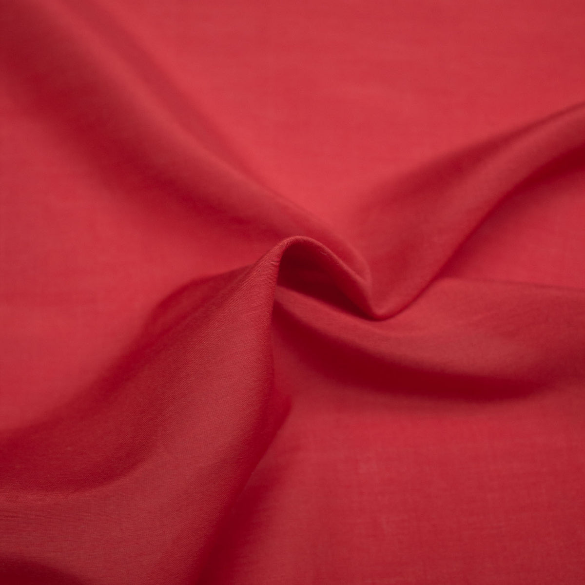 Macy Red Silk Cotton Blend Voile THE FABRIC SALES