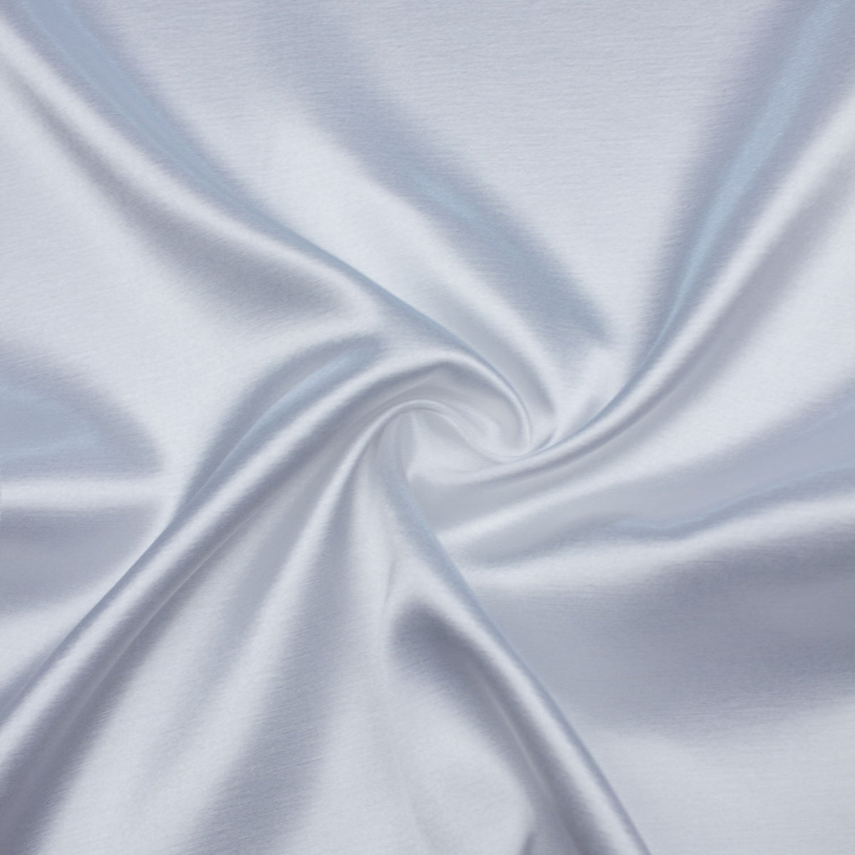 Silver Poly Satin Fabric