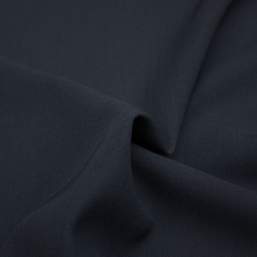 Navy Blue Wool Twill Suiting