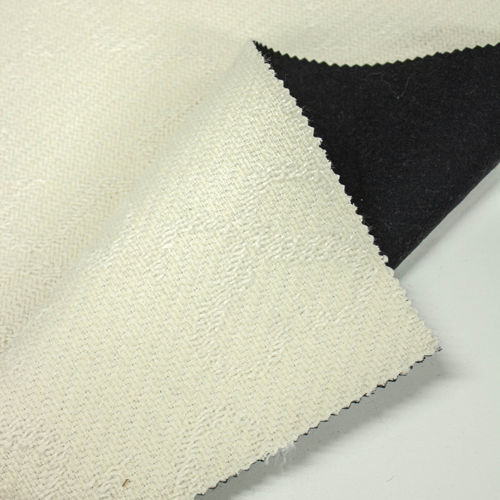 Ivory Wool Jacquard Fabric | THE FABRIC SALES