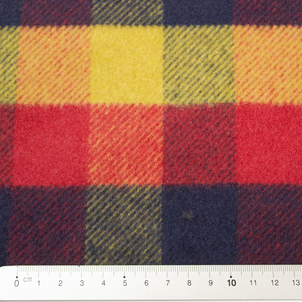 Multicolour Checked Pattern Wool Blend Fabric | Checks | Multicolour | THE FABRIC SALES