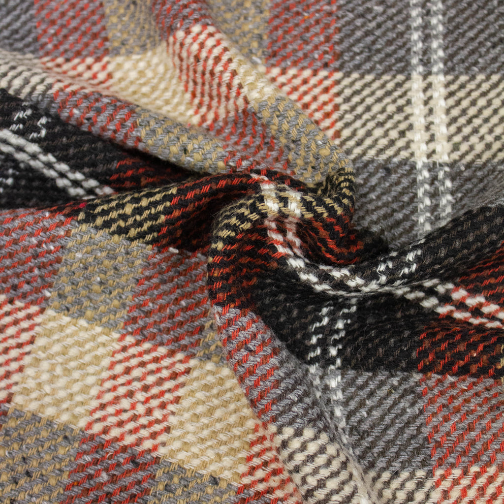 Multicolour Check Pattern Multicolour Check Wool Blend Fabric | THE FABRIC SALES