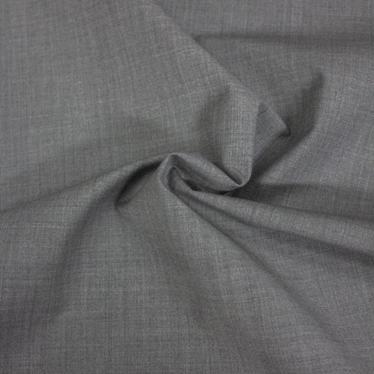Grey Virgin Wool Fabric Water Resistant | THE FABRIC SALES