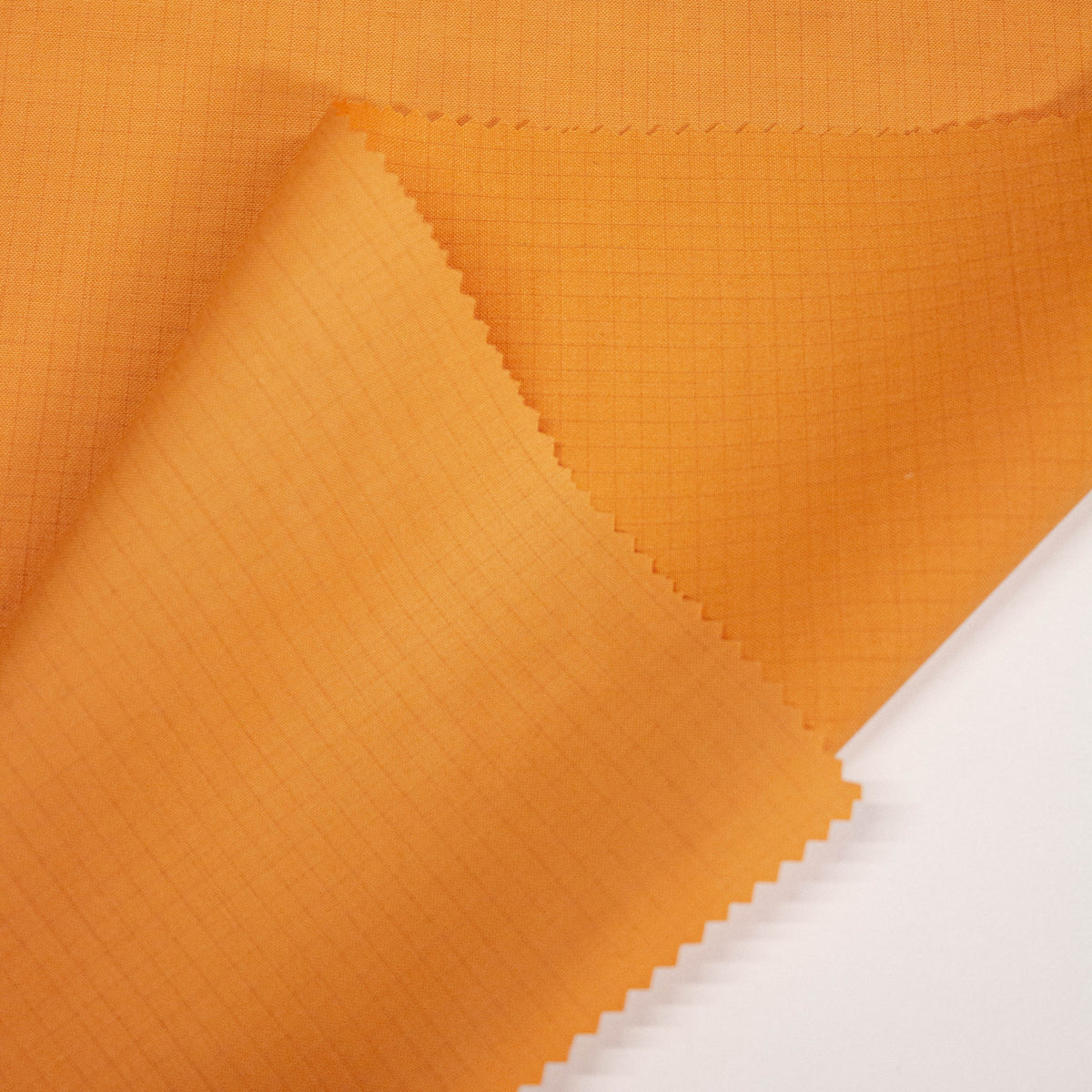 Orange Check Virgin Wool Fabric Water Resistant | THE FABRIC SALES