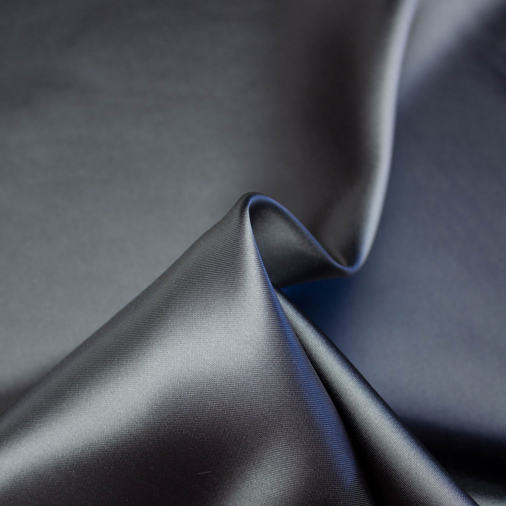 Vital Anthracite Grey Polyester Lining Sateen