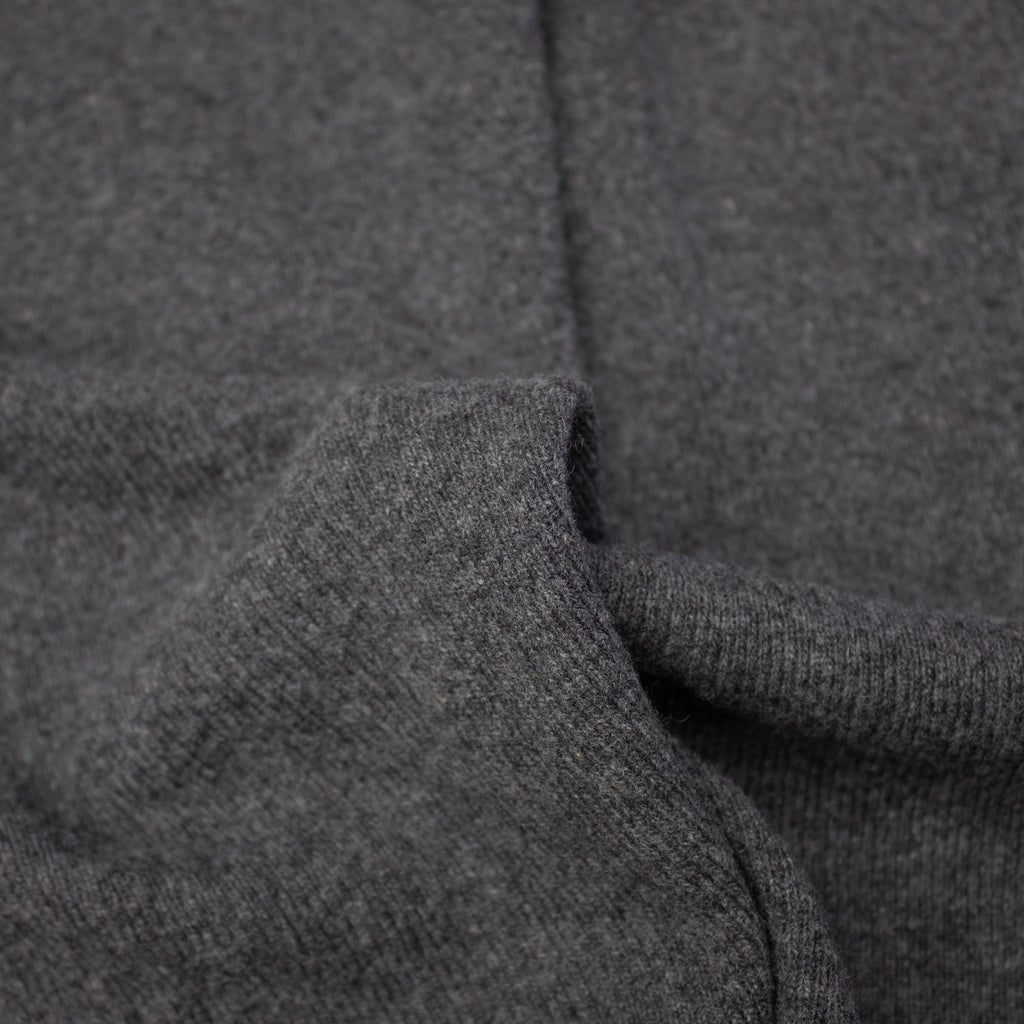 Ayin Dark Grey Wool Rib Knit Fabric THE FABRIC SALES