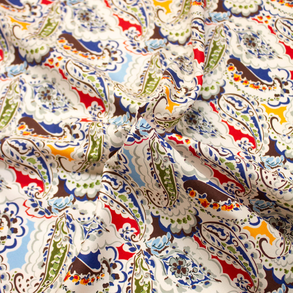Multicolour Paisley Cotton Fabric | THE FABRIC SALES