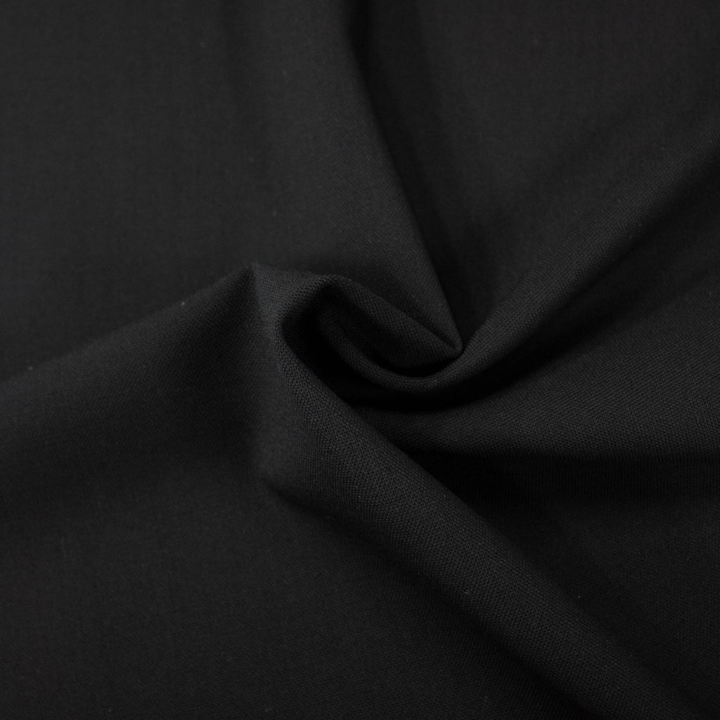 Black Wool Stretch Fabric | THE FABRIC SALES