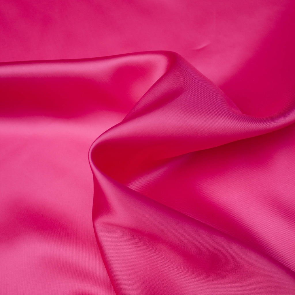 Polyester Lining Fabric Fuchsia Pink Deadstock Fabric THE