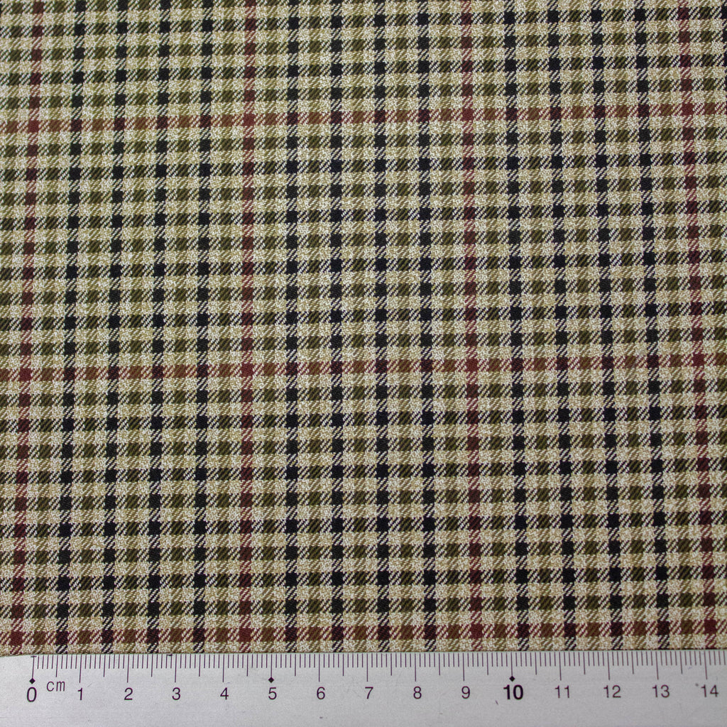 Wool Fabric Stretch Check Pattern | THE FABRIC SALES