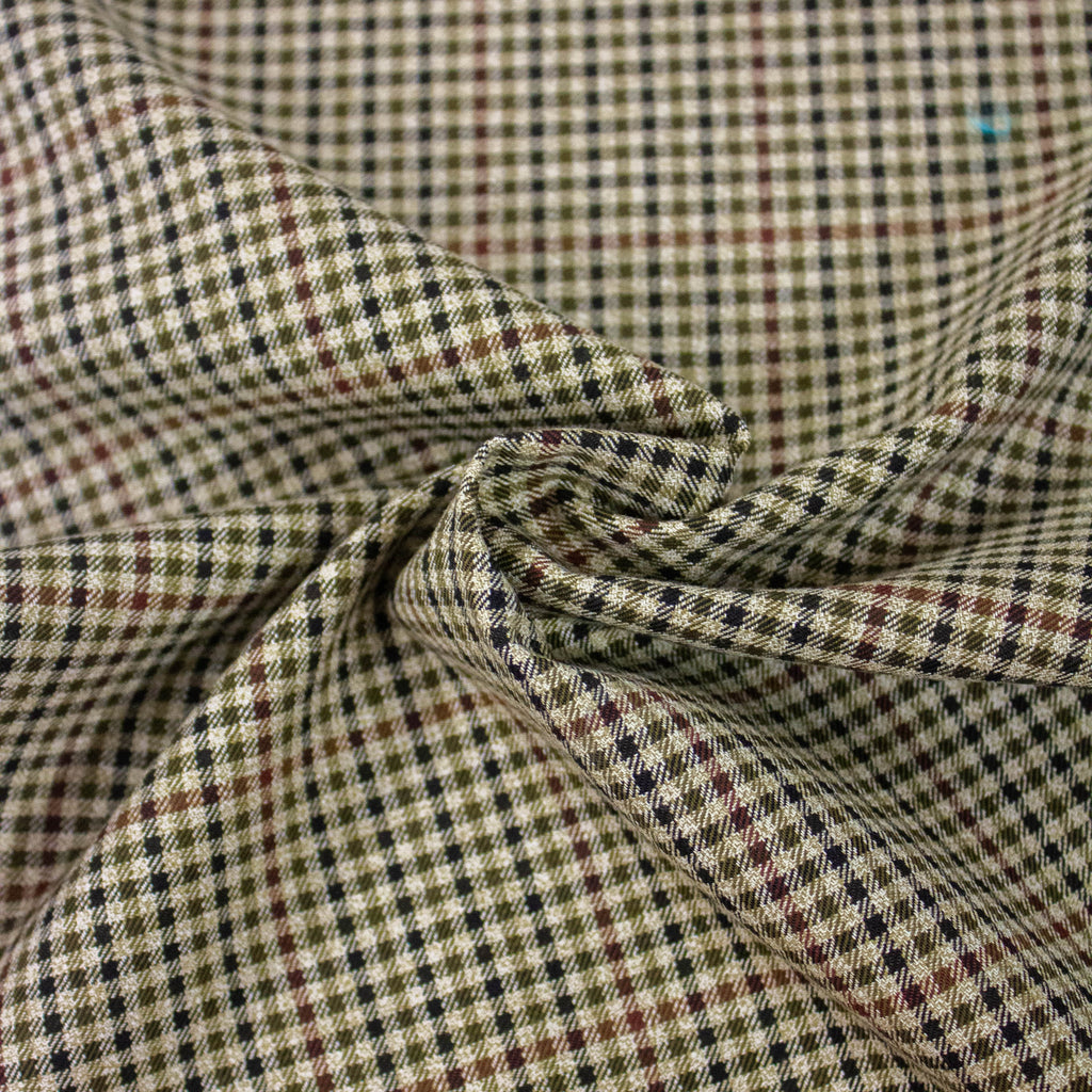 Wool Fabric Stretch Check Pattern | THE FABRIC SALES