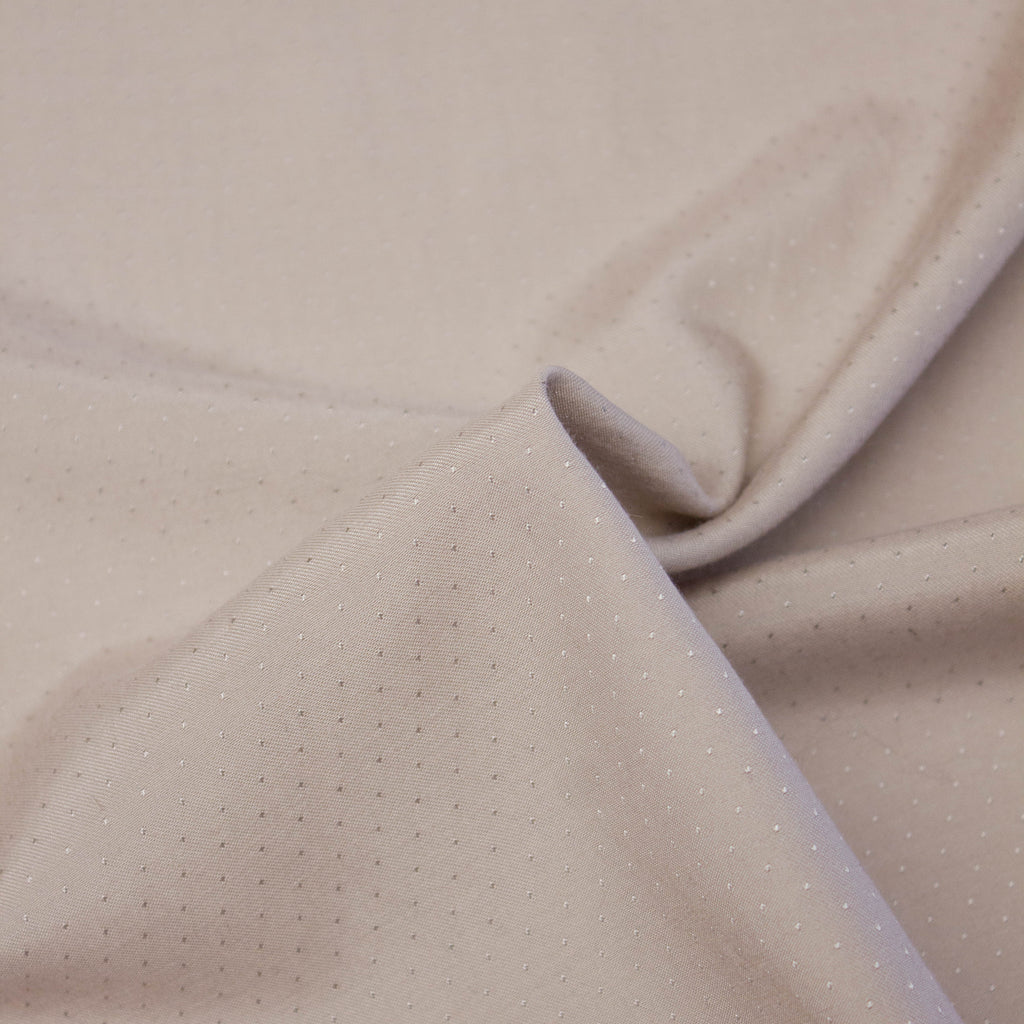 Greige Cwc Cloth Cotton Blend Fabric | Dots | Greige | THE FABRIC SALES