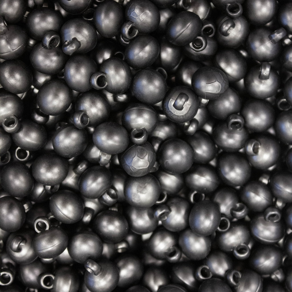 Metal Look  Plastic Bullet Button 10mm
