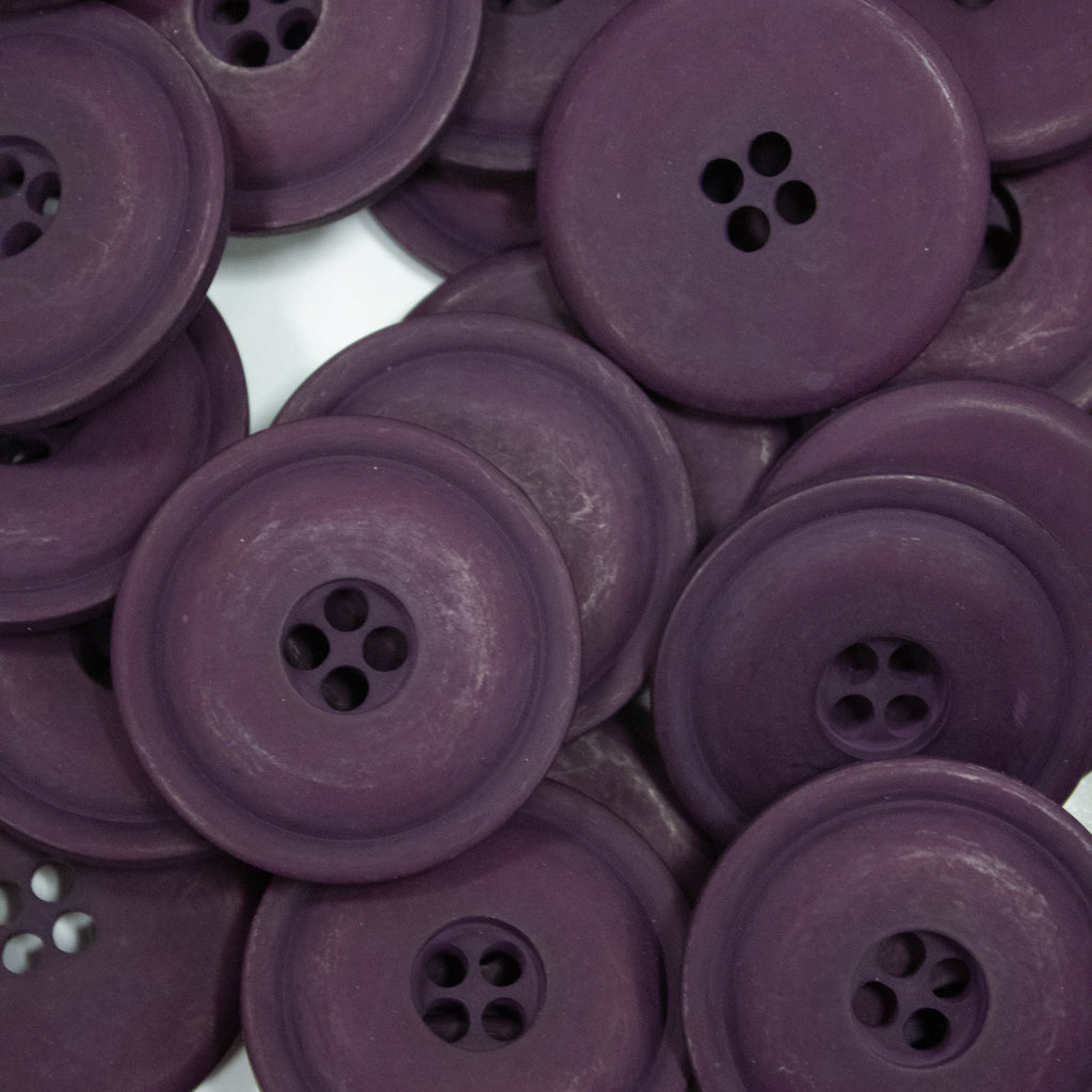 Marit Aubergine 4-Hole Plastic Button 36mm