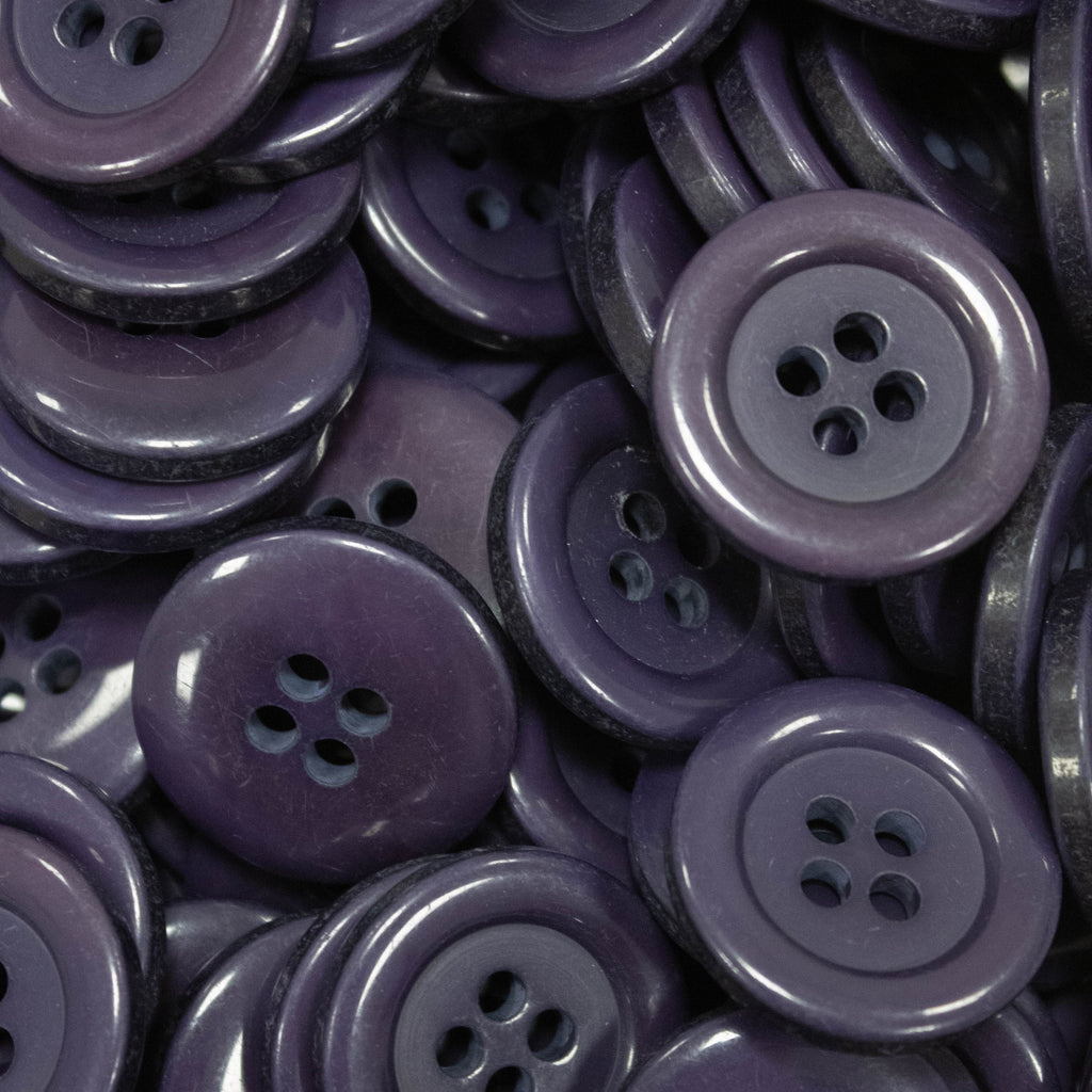 Purple 4-Hole Plastic Button 32mm