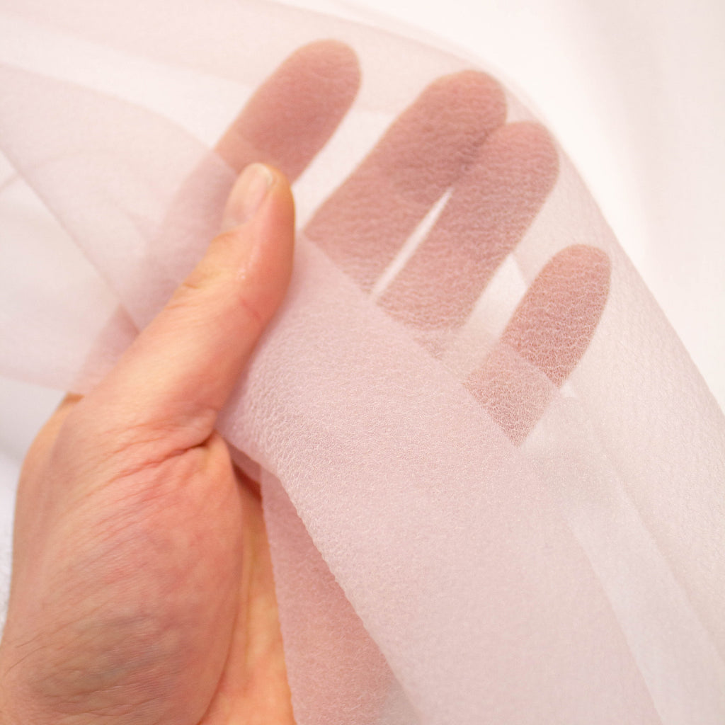 Pink Polyester Voile Fabric | THE FABRIC SALES