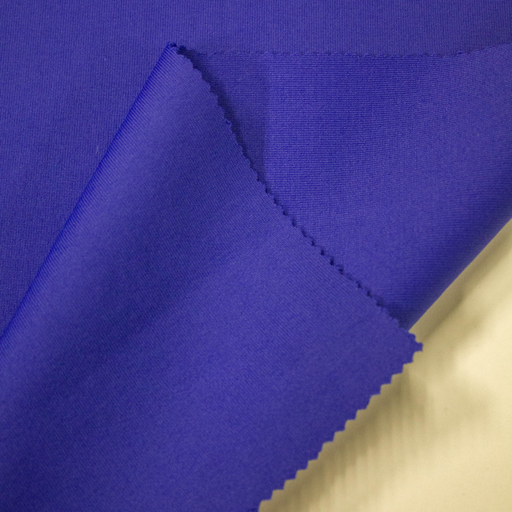 Royal Blue Polyester Rib Jersey Fabric | THE FABRIC SALES
