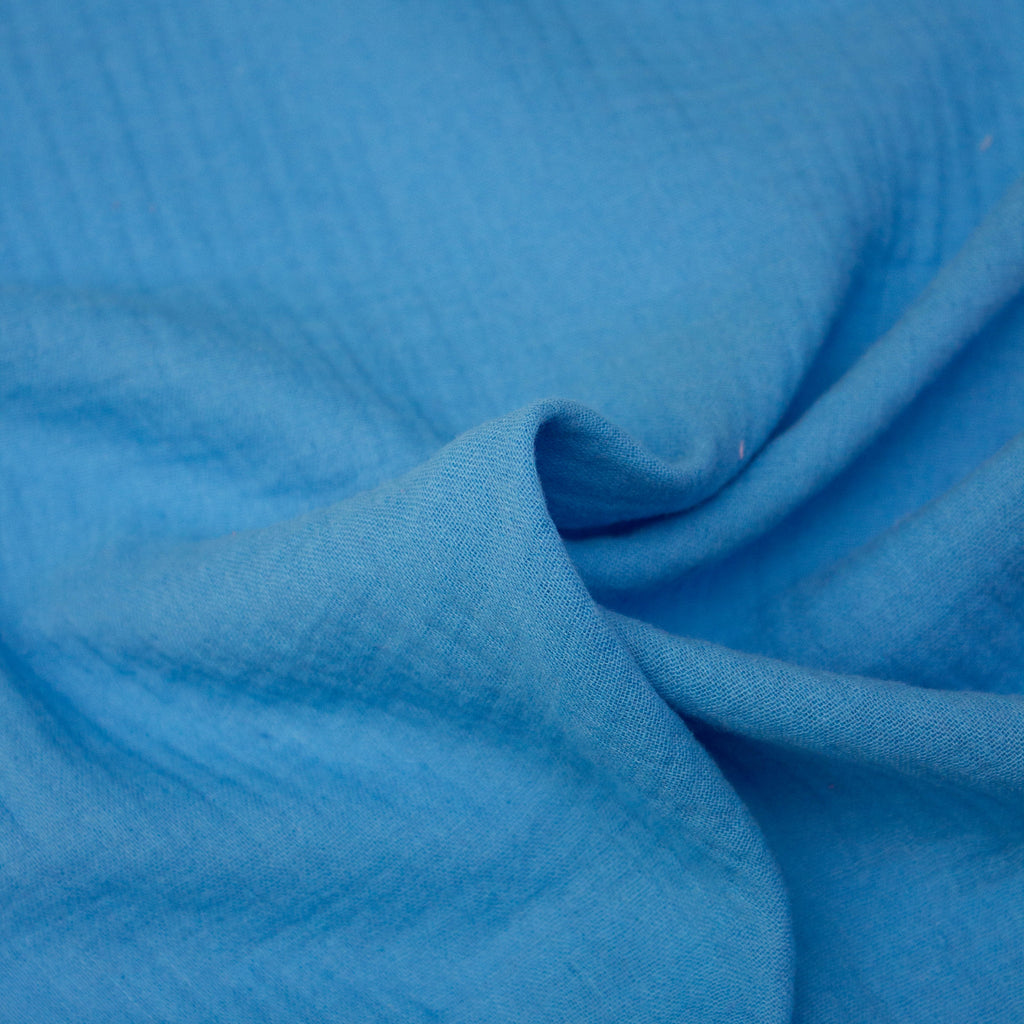 Joline Azure Blue Cotton Gauze
