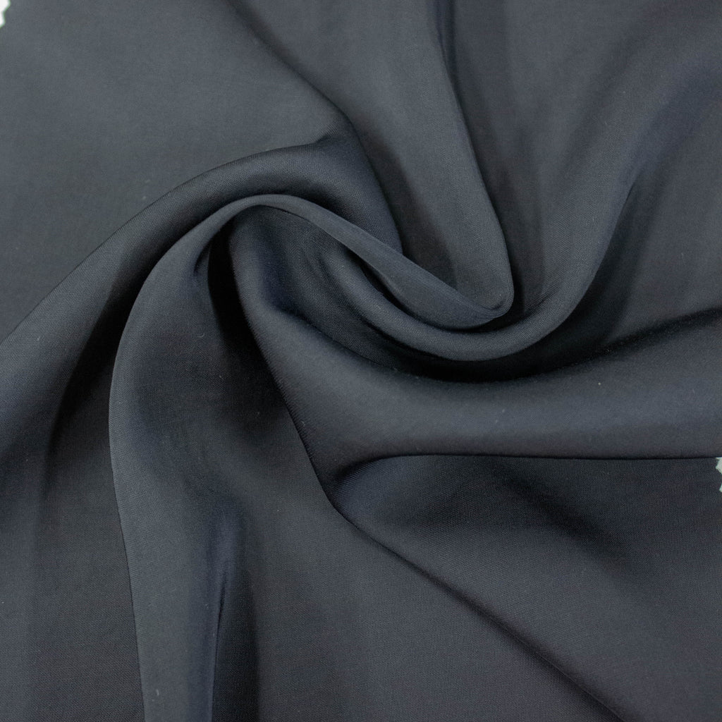 Dark Grey Fluid Polyester Fabric | THE FABRIC SALES