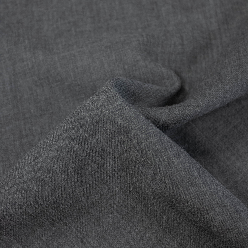Grey Virgin Wool Fabric | THE FABRIC SALES