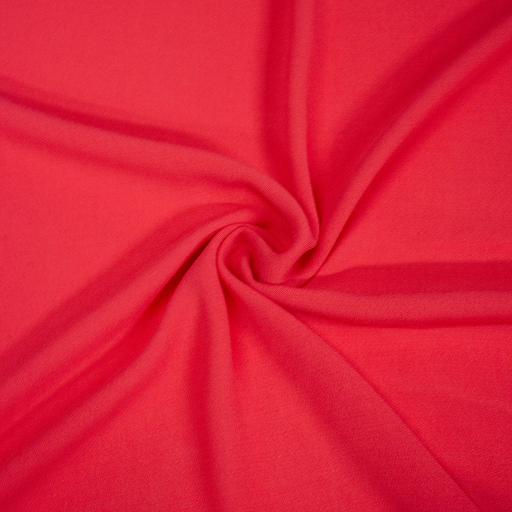 Red Polyeste Ink Union Fluid Polyester Fabric Red | THE FABRIC SALES