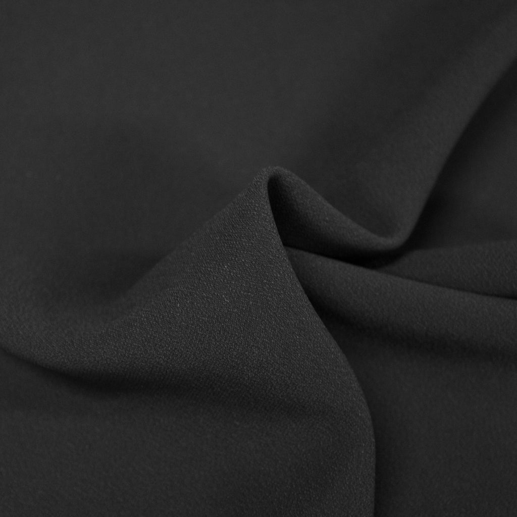 Hana Black Viscose Crepe
