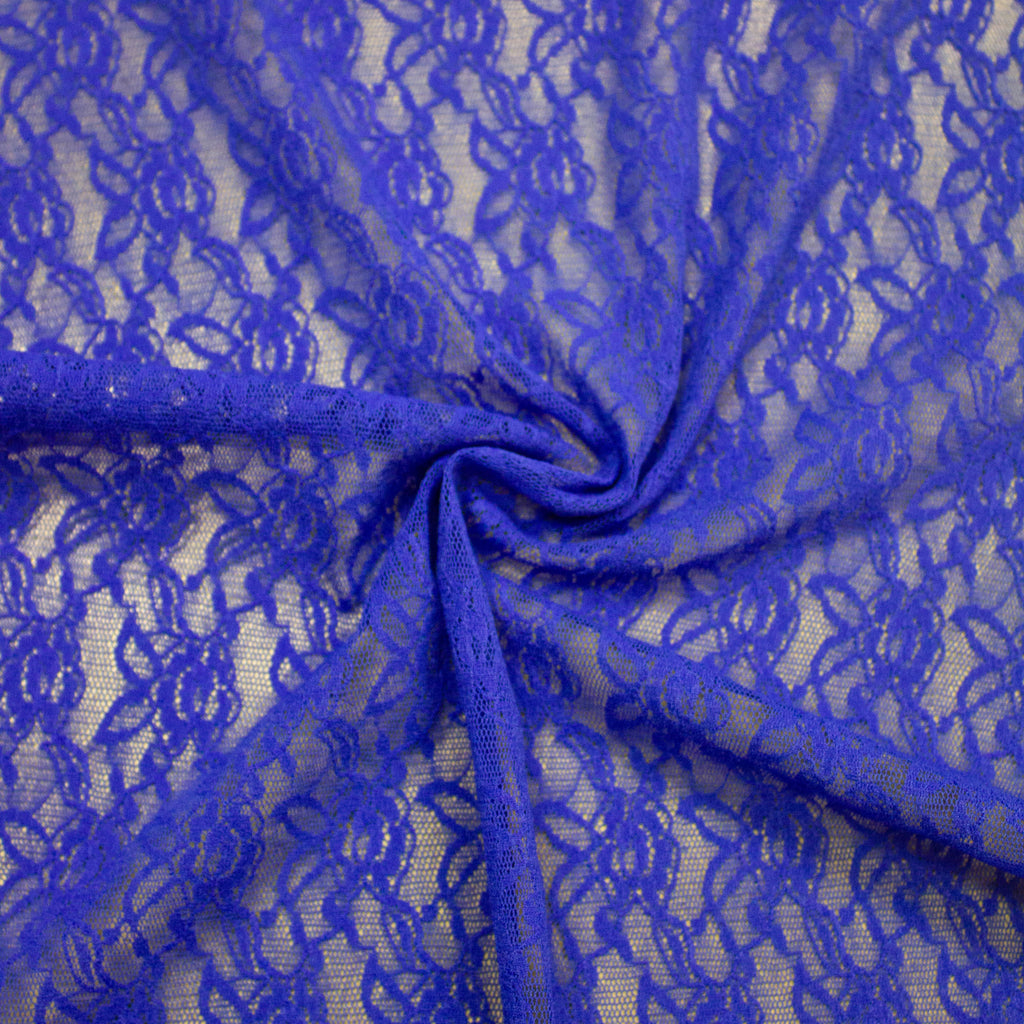JLouden Polyester Lace Blue