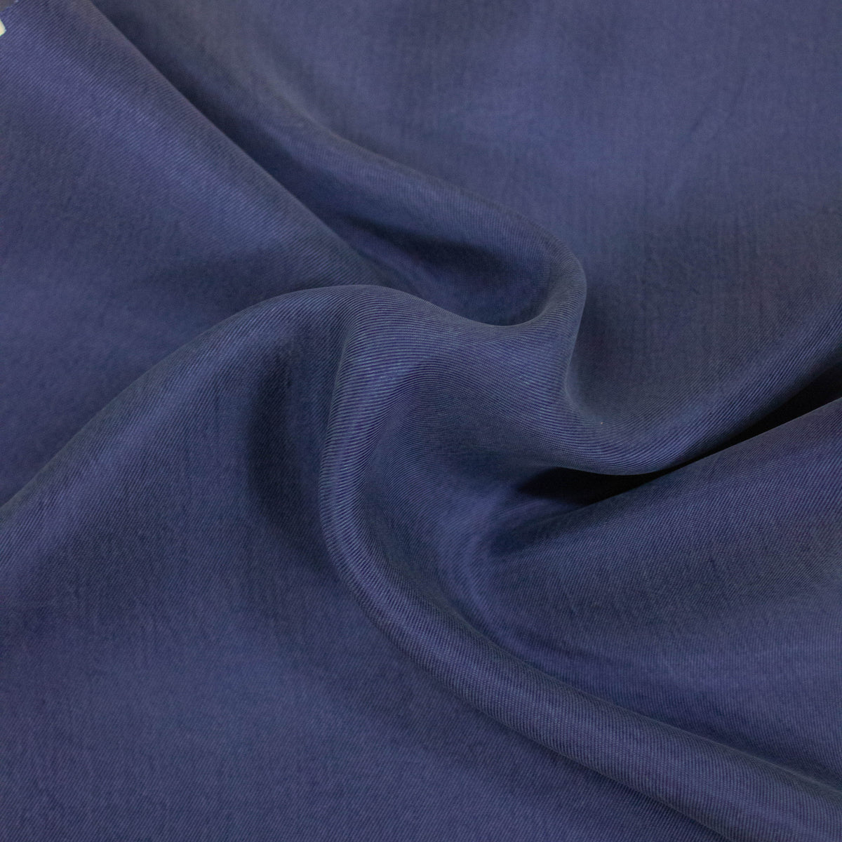 Navy Blue Cupro Twill Fabric | THE FABRIC SALES