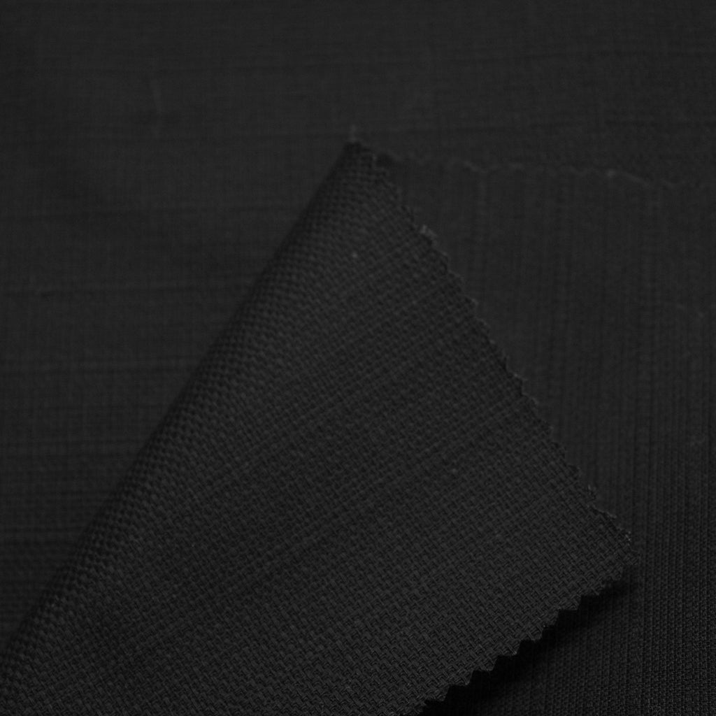 Structured Fabric Max Black Structured Cotton Stretch Fabric - SHOWROOM SAMPLE 34CM X 60 ...