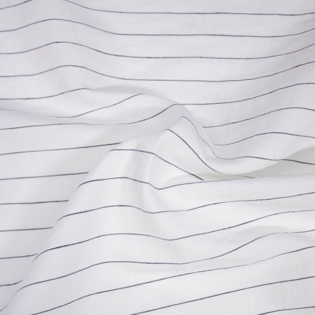 Blue / Black Striped Cotton Fabric (FD036) – Darcy Clothing