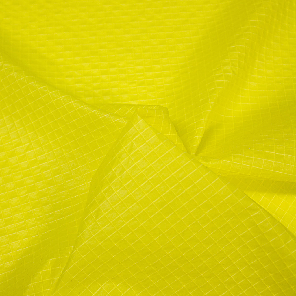 Yellow Blue Ripstop Tana Yellow Ripstop Nylon Fabric - SHOWROOM SAMPLE 34CM X 60CM | THE ...