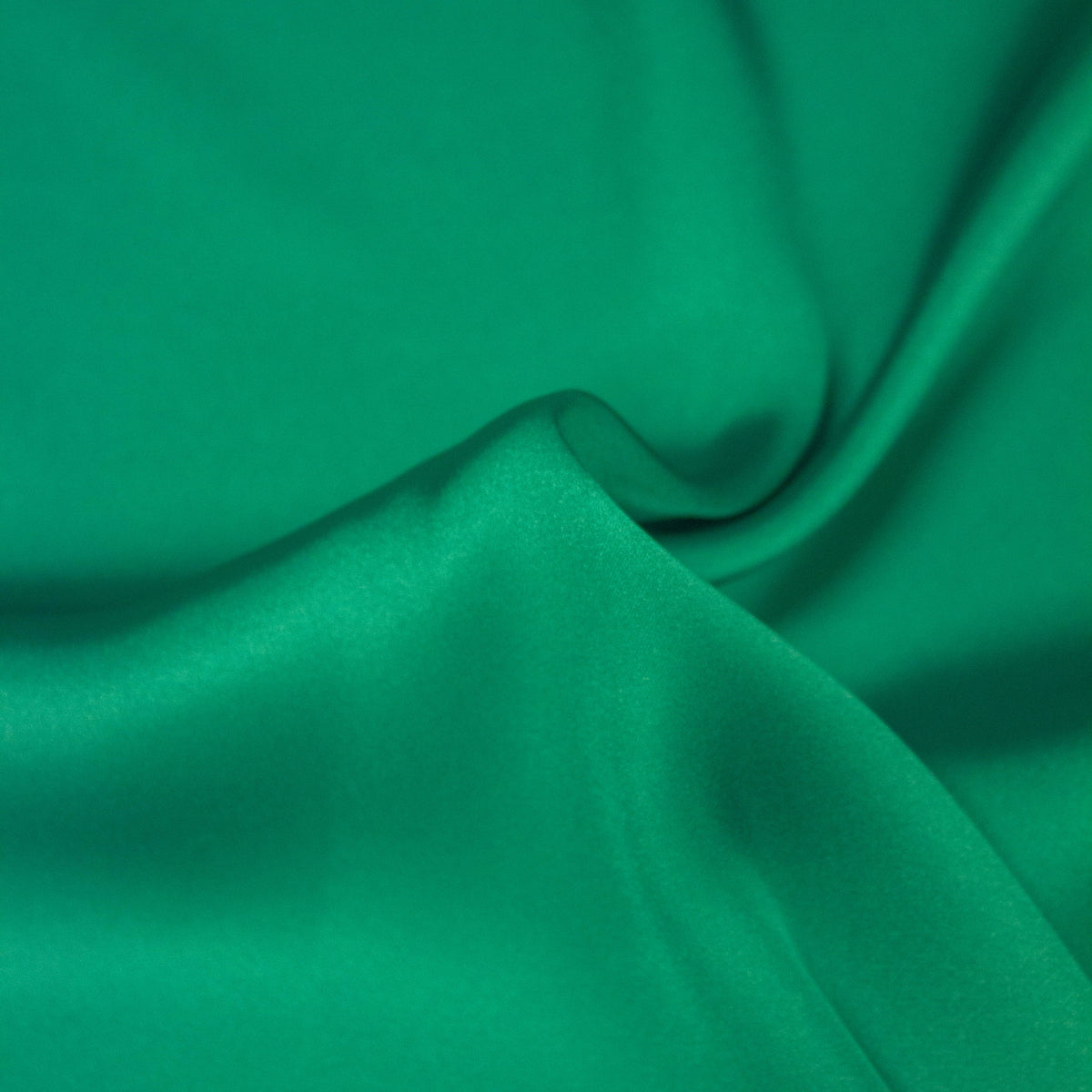 Tiren Emerald Green Polyester Satin Fabric | THE FABRIC SALES