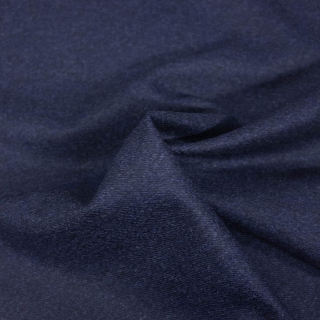 Lee Blue Virgin Wool Flannel Suiting Stretch