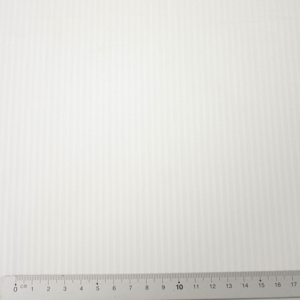 Off White Striped Cotton Fabric | THE FABRIC SALES