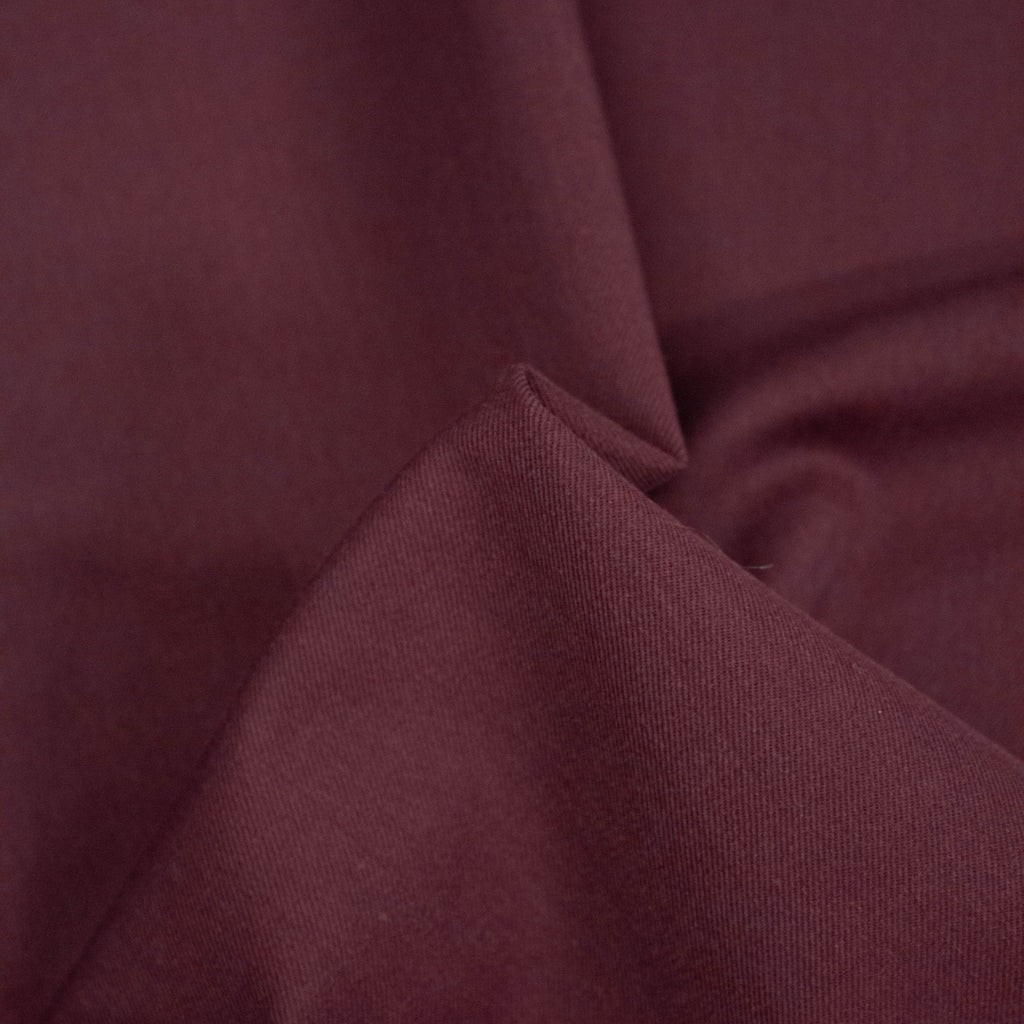 Peyroux Burgundy Red Wool Suiting Twill
