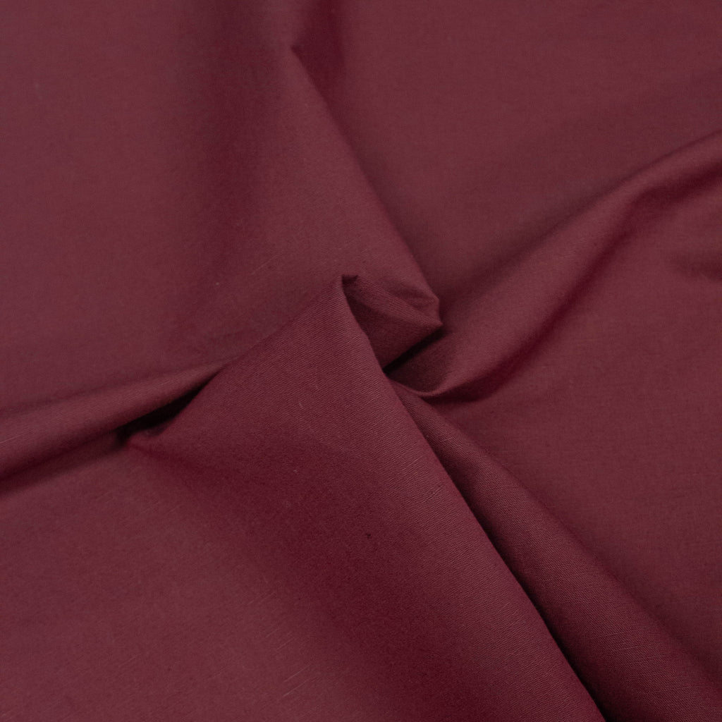 Krugg Burgundy Red Cotton Linen Blend
