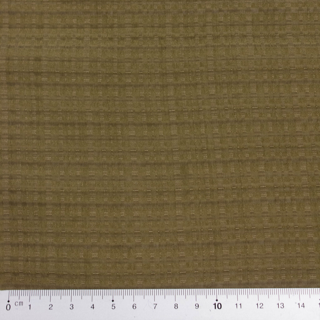 Ramin Olive Green Check Viscose | THE FABRIC SALES