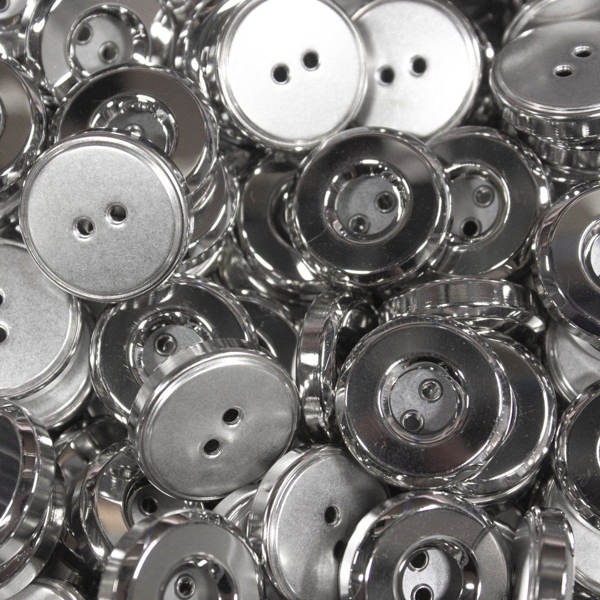 Metallic 2 Hole Button 22mm | THE FABRIC SALES