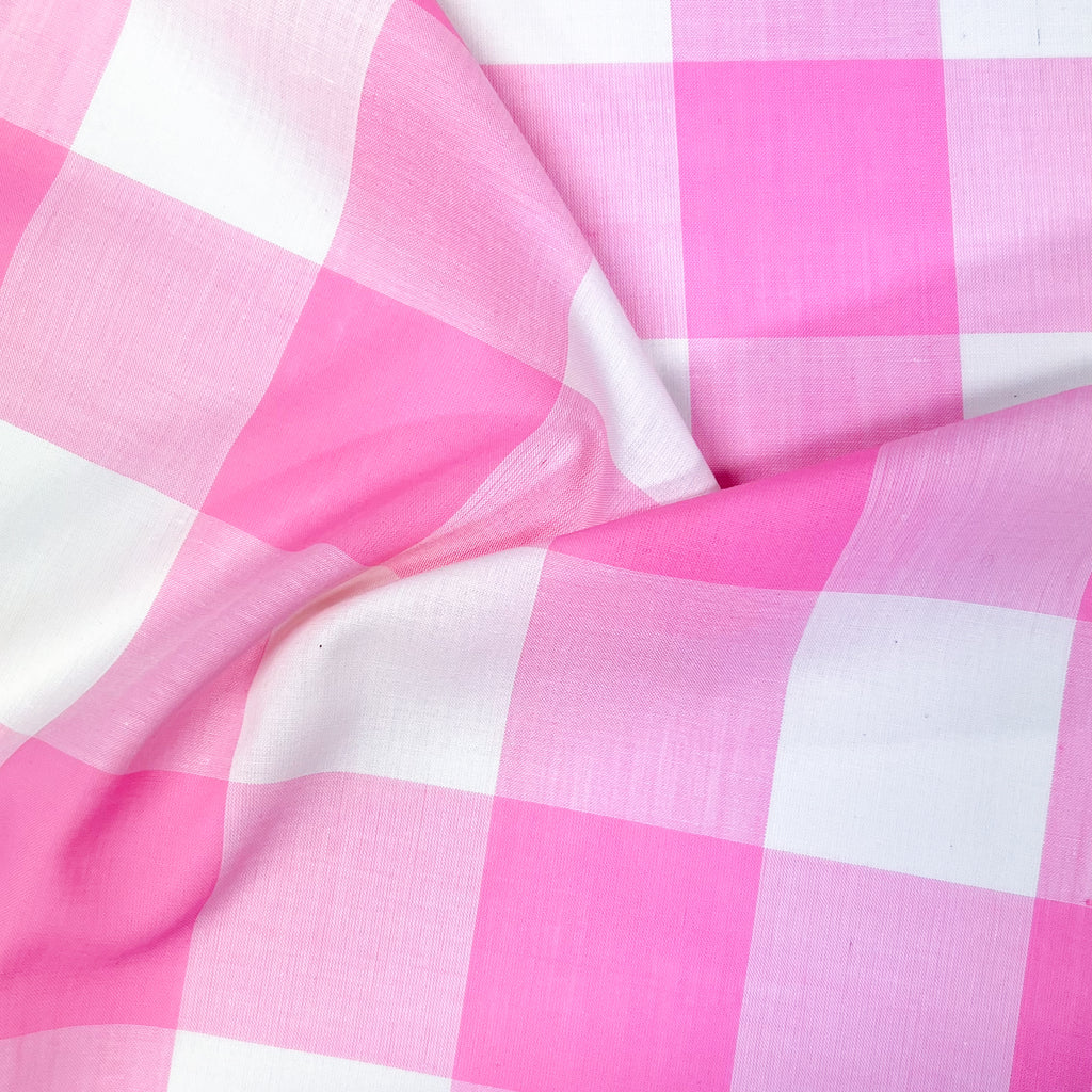 Pavan Thin Pink Polycotton Vichy