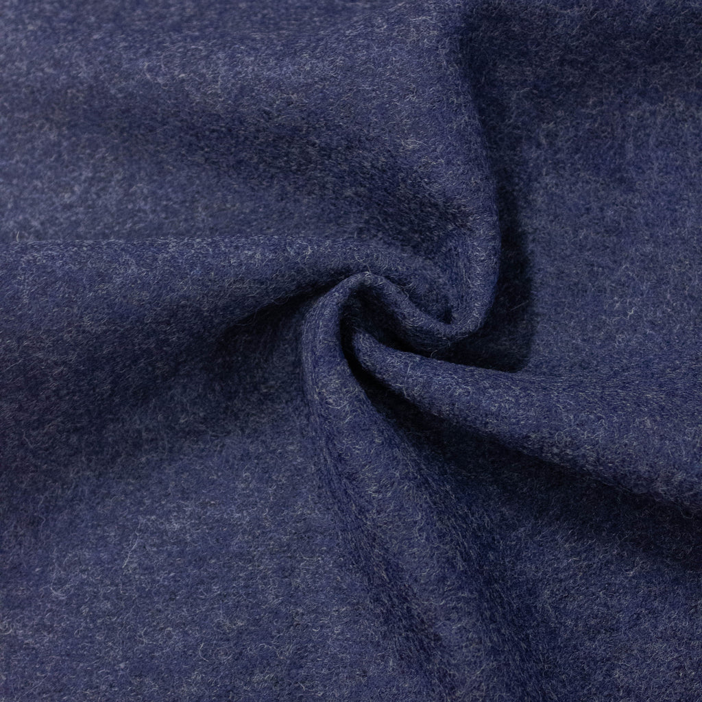 Balyn Blue Boiled Wool Jersey Fabric | THE FABRIC SALES