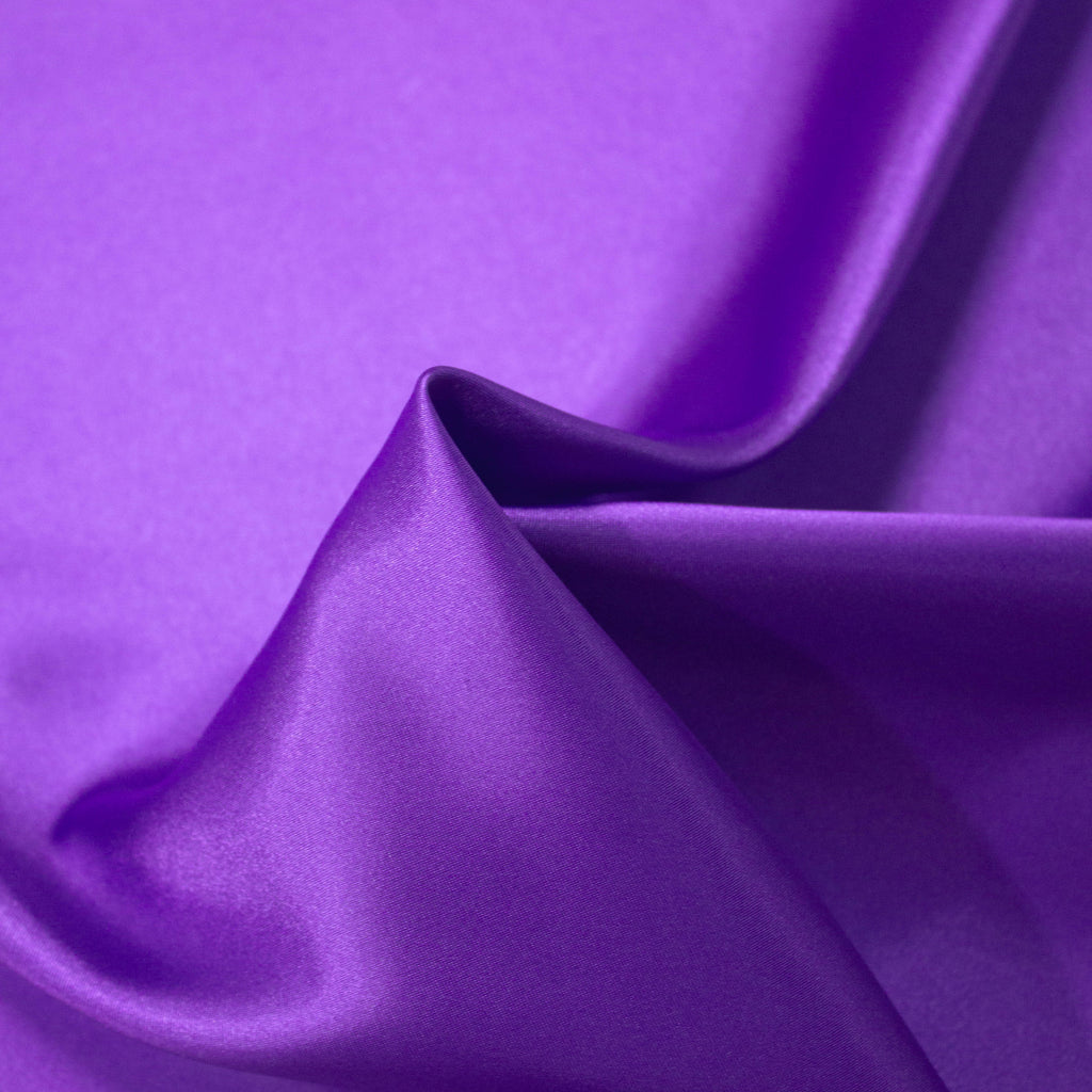 Aaron Purple Polyester Satin