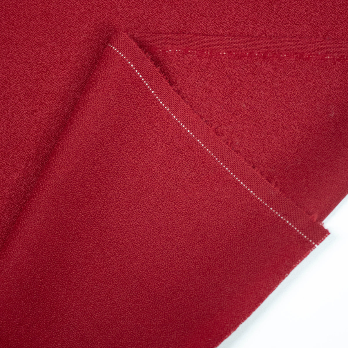 Wool Crepe Fabric | Warm Red | Deadstock Fabrics | THE FABRIC SALES