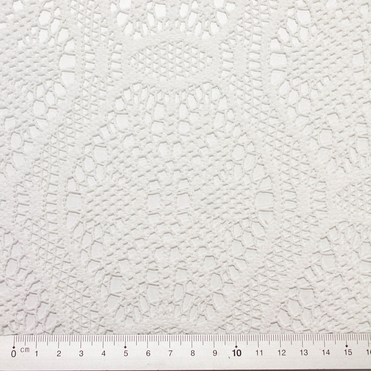 Carlis Off White Floral Polyester Lace | THE FABRIC SALES