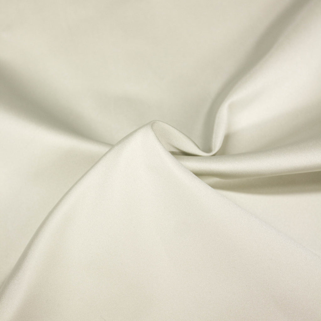 Silk Polyester Duchesse Satin Fabric Greige | THE FABRIC SALES