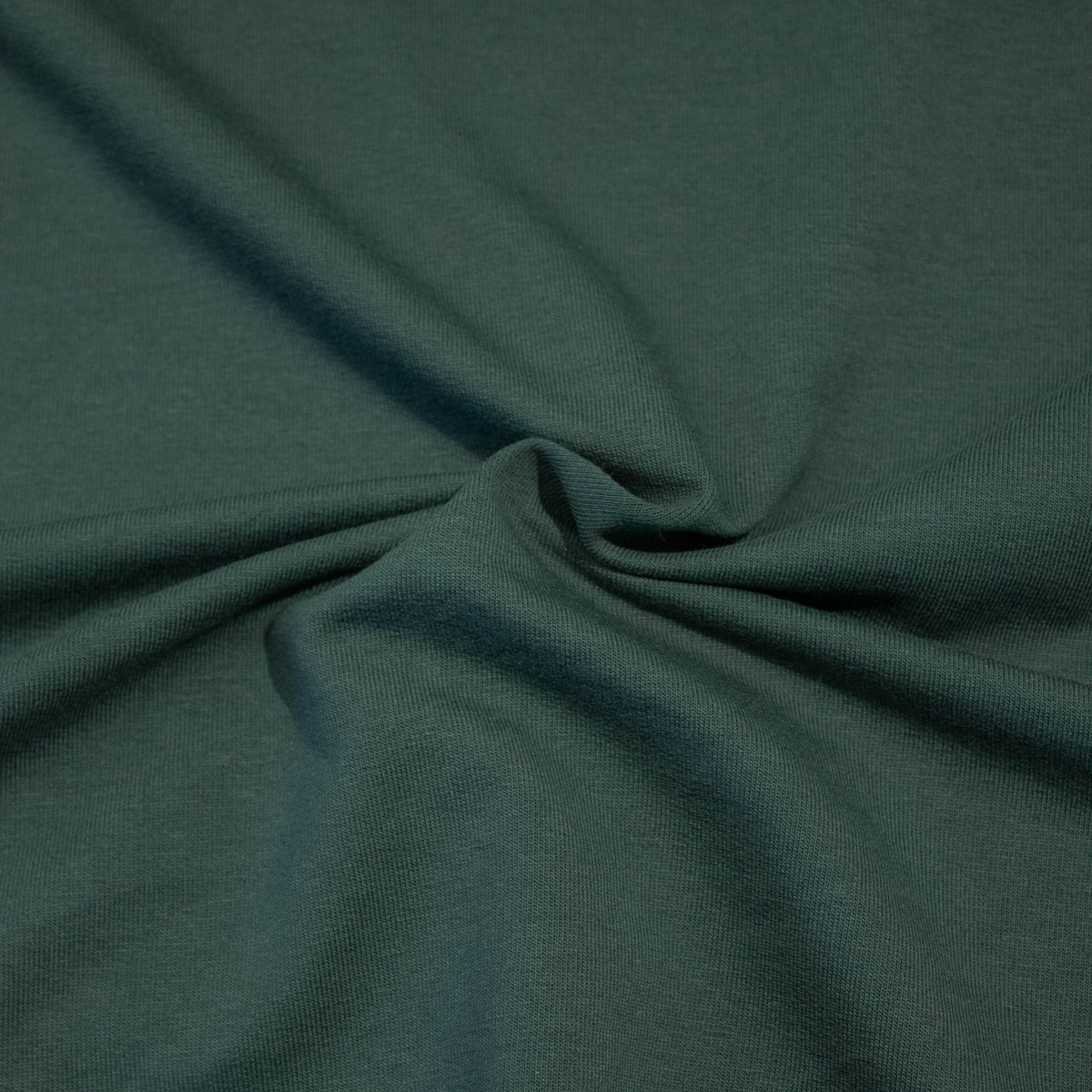 Matiss Dark Green Cotton French Terry Fabric SHOWROOM SAMPLE 34CM X 60 ...