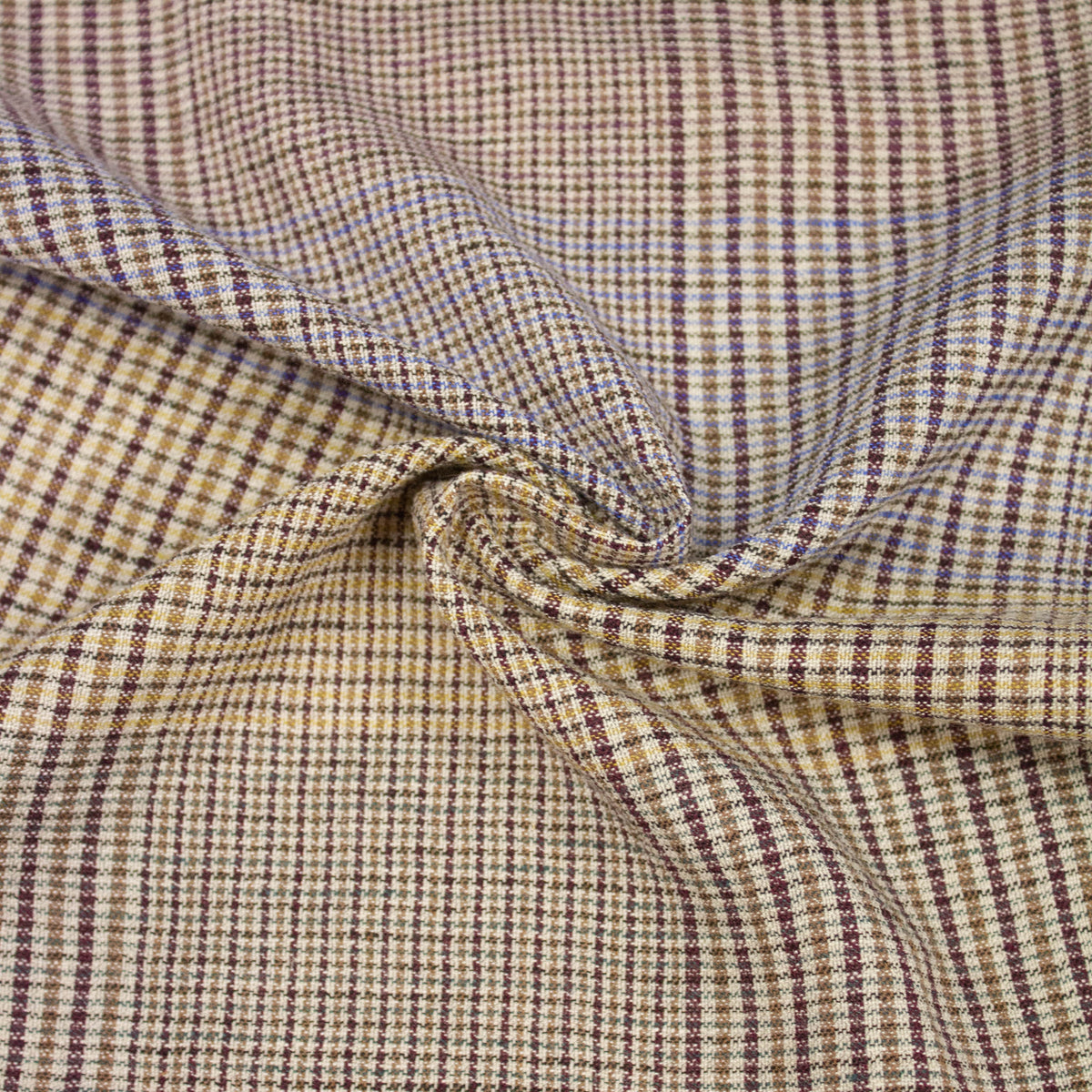 Rylan Multicolour Checks Wool Fabric SHOWROOM SAMPLE 34CM X 60CM | THE ...